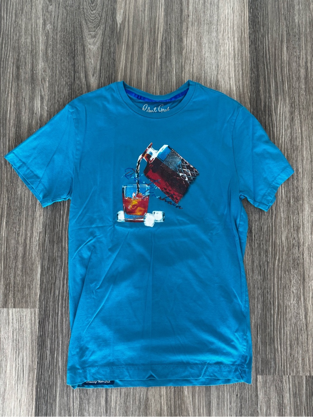 Robert Graham Bright Teal Short-Sleeve Graphic Tee